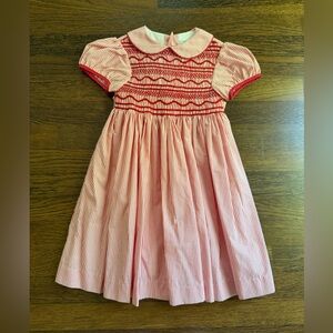Lallie London Smocked Red Stripe Alexis Dress